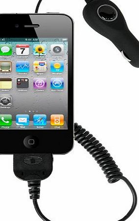 Sunwire iPhone 4/iPhone 4S In Car Charger (Black) by Sunwire [Wireless Phone Accessory]